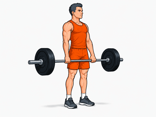 Deadlift – Endposition mit gestreckter Hüfte